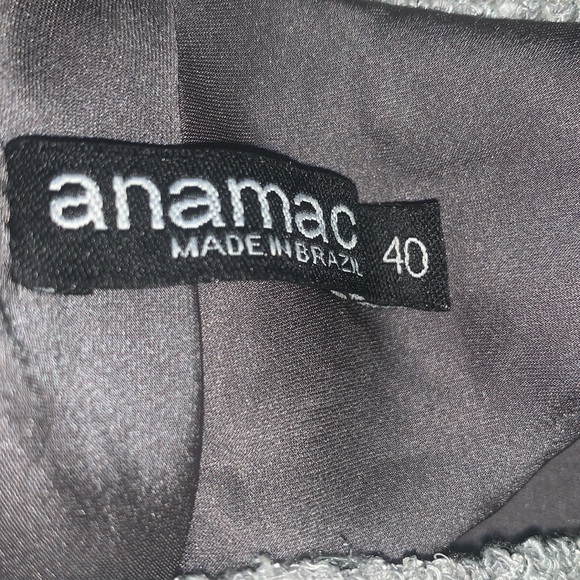 Anamac Funky grey shaggy shrug sweater skirt - Picture 6 of 7